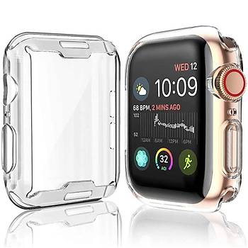 Apple Watch 7 8 45MM Uyumlu Kasa ve Ekran Koruyucu 360 Koruma Yumu�ak Silikon