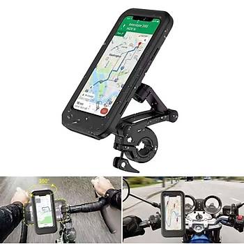 Su Ge�irmez Motosiklet Bisiklek Telefon Tutucu Portatif Ayarlanabilir M�knat�sl�