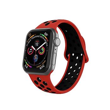 Apple Watch Silikon Delikli Kordon Iwatch Uyumlu Kay�� Seri 1 | 2 | 3 | 4 | 5 | 6 Seri 38 & 40mm
