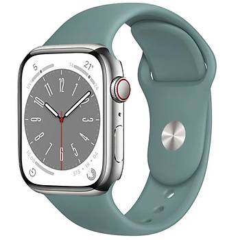 Apple Watch Seri 8 7 6 5 4 3 2 Se Ultra 42MM / 44MM / 45MM / 49MM Uyumlu Spor Silikon Kordon