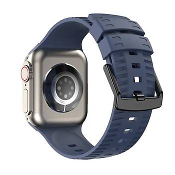 Apple Watch Seri 8 7 6 5 4 3 2 Se Ultra 42MM / 44MM / 45MM / 49MM Uyumlu Spor Silikon Kordon
