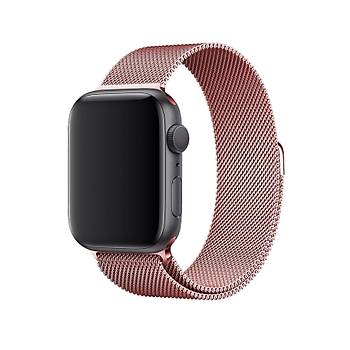 Apple Watch 2 3 4 5 6 Se Nike 42mm 44mm Uyumlu  Kay�� Milano Loop Metal �rg� Kordon