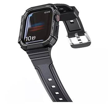 Apple Watch Seri 7 6 5 4 3 2 Se  44MM / 45MM Uyumlu Silikon Kordon Kasal�