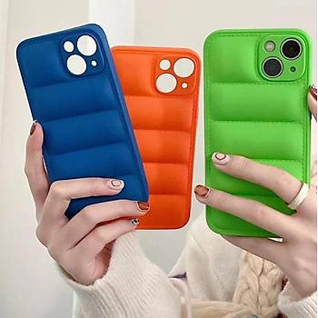 Iphone Uyumlu Puffer K�l�f Mavi