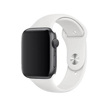 Apple Watch Uyumlu Silikon Kordon 2 3 4 5 6 Seri 38 - 40 Mm Pudra Pembe