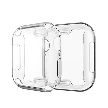 Apple Watch 7 8 45MM Uyumlu Kasa ve Ekran Koruyucu 360 Koruma Yumu�ak Silikon