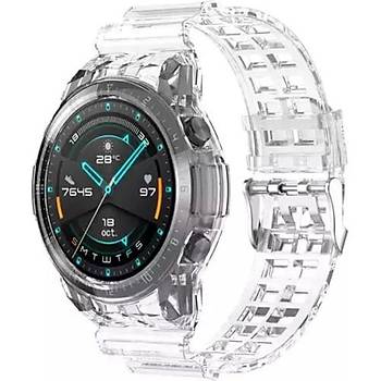 Mi7a Huawei Watch Gt2 46 mm �effaf Saydam Silikon Kordon