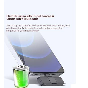 Lightning Iphone Uyumlu Kablosuz �kili Yaka Mikrofonu Youtube Facebook Tiktok Vlog �ekimi