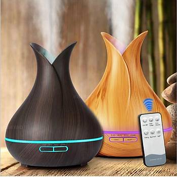Ultrasonik Hava Nemlendirici U�ucu Ya� Dif�z�r� 500ML Kumandal� Buhar Makinesi Aroma Dif�z�r�