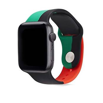 Apple Watch Seri 8 7 6 5 4 3 2 Se Ultra 42MM / 44MM / 45MM / 49MM Uyumlu Spor Silikon Kordon