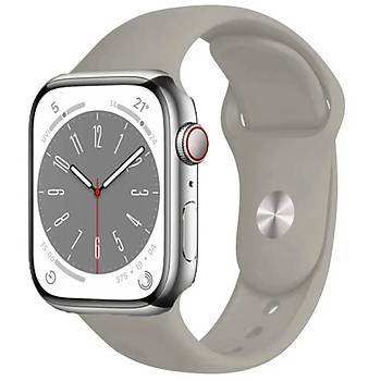 Apple Watch Seri 8 7 6 5 4 3 2 Se Ultra 42MM / 44MM / 45MM / 49MM Uyumlu Spor Silikon Kordon