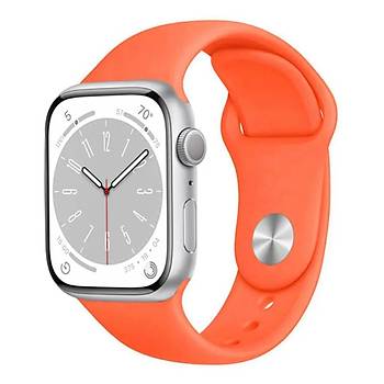 Apple Watch Seri 8 7 6 5 4 3 2 Se Ultra 42MM / 44MM / 45MM / 49MM Uyumlu Spor Silikon Kordon