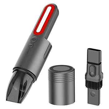 V8 70W �arjl� Kablosuz Ara� S�p�rgesi 2200 mAh Type-C LED ve SOS I��kl� El Tipi S�p�rge