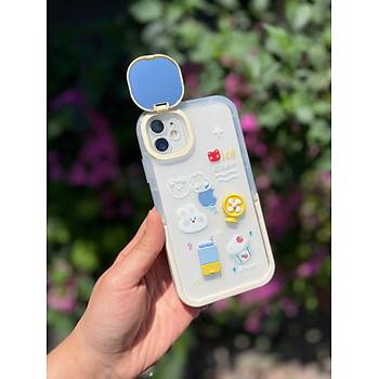 Iphone Uyumlu Sevimli Ayna Ve Stand Detayl� �ce Cream K�l�f