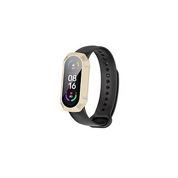 Xiaomi Mi Band 7 Uyumlu Ekran Ve Kasa Koruyucu Silikon K�l�f 360 Tam Koruma