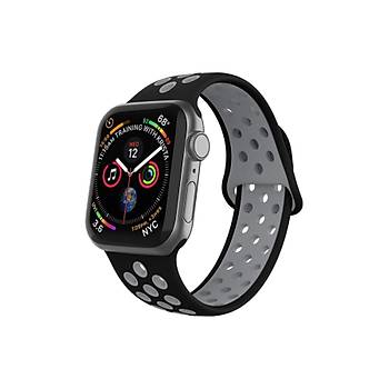 Apple Watch Silikon Delikli Kordon Iwatch Uyumlu Kay�� Seri 1 | 2 | 3 | 4 | 5 | 6 Seri 38 & 40mm