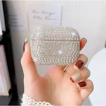 Airpods 3.Nesil Uyumlu Diamond Ta�l� Koruyucu K�l�f
