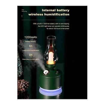 �arj Edilebilir Dekoratif Lamba Kandil 300ml Oda Hava Nemlendirici Buhar Makinesi Koku Giderici