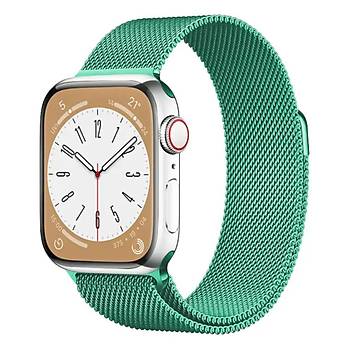 Apple Watch 8 7 6 5 4 3 Se Ultra Uyumlu 42 / 44 / 45 / 49MM Milano Loop �elik �rme Metal M�knat�sl� Kordon