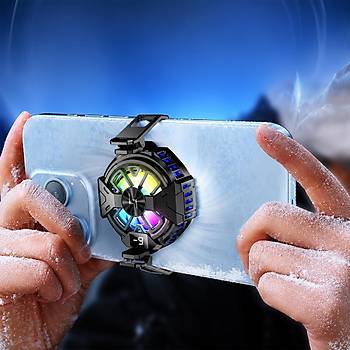 P60 Dijital Ekranl� RGB Telefon So�utucu Fan