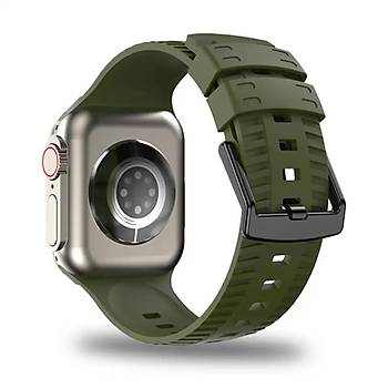 Apple Watch Seri 8 7 6 5 4 3 2 Se Ultra 42MM / 44MM / 45MM / 49MM Uyumlu Spor Silikon Kordon