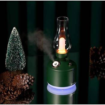 Dekoratif Vintage Lamba �arj Edilebilir Hava Nemlendirici Buhar Makinesi 300ml Aroma Dif�z�r