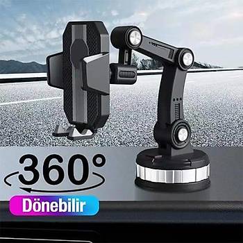 Vantuzlu Ara� ��i Telefon Tutucu (360 Derece D�ner)