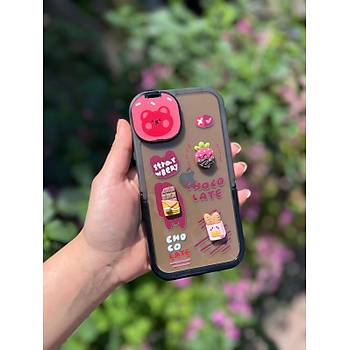 Iphone Uyumlu Ayna Detayl� Kahverengi Late K�l�f