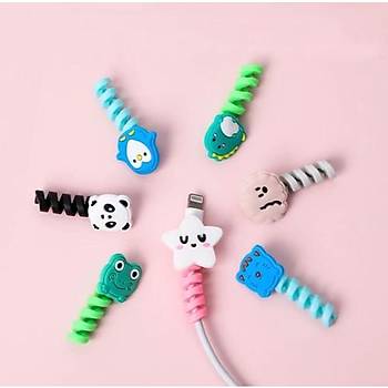 Mi7a Sevimli Kablo Koruyucu �arj ve Kulakl�k Kablo Koruyucu 4 Adet G�nderilecektir