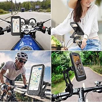 Su Ge�irmez Motosiklet Bisiklek Telefon Tutucu Portatif Ayarlanabilir M�knat�sl�