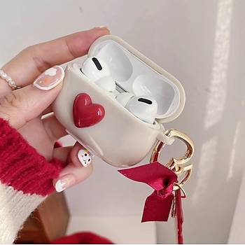 Airpods Pro 3.Nesil Uyumlu Kalp Desenli K�l�f