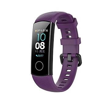 Band 4 / Band 5 Ak�ll� Saat Uyumlu Sportif �izgili Silikon Kordon/Kay��