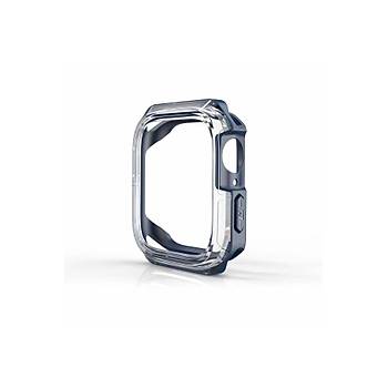 Apple Watch Seri 7 45mm Uyumlu Kasa Koruyucu 360 Tam Koruma Silikon K�l�f