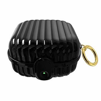 Galaxy Buds Pro 4 Uyumlu Kilitli ve Halkal� Kulakl�k K�l�f� - �izgili Tasar�m