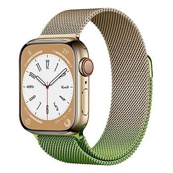 Apple Watch 8 7 6 5 4 3 Se Ultra Uyumlu 42 / 44 / 45 / 49MM Milano Loop �elik �rme Metal M�knat�sl� Kordon
