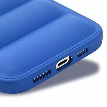 Iphone Uyumlu Puffer K�l�f Mavi