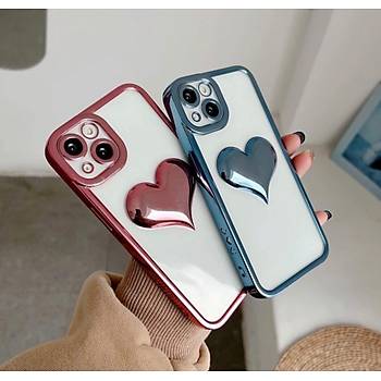 Iphone Uyumlu Kamera Korumal� Kalpli K�l�f Mavi