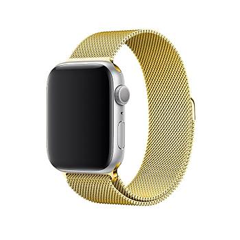 Apple Watch 2 3 4 5 6 Se Nike 38mm 40mm Uyumlu  Kay�� Milano Loop Metal �rg� Kordon