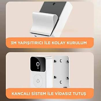 X9 Ak�ll� Su Ge�irmez Kablosuz Kap� Zili