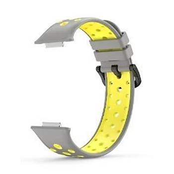 Huawei Watch Fit 2 Uyumlu Correa Delikli Spor Silikon Kordon Kay��