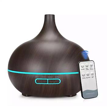 Ultrasonik Aroma Hava Nemlendirici Hava Dif�z�r Kokulu U�ucu Ya� Dif�z�r 500 ml Kumandal� Led I��kl�