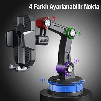 Vantuzlu Ara� ��i Telefon Tutucu (360 Derece D�ner)