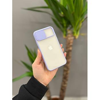 Iphone 11 Uyumlu S�rg�l� Kamera Korumal� K�l�f Lila