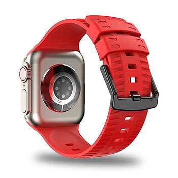 Apple Watch Seri 8 7 6 5 4 3 2 Se Ultra 42MM / 44MM / 45MM / 49MM Uyumlu Spor Silikon Kordon