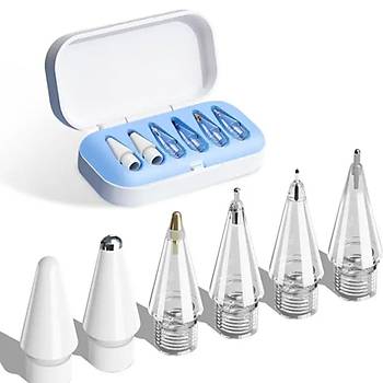 Stylus Pencil 1. ve 2. Nesil ile Uyumlu 6 l� Yedek U� Seti