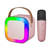 Kablosuz Mikrofonlu Karaoke Sound System Ta��nabilir M�zik Kutusu