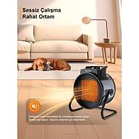 Elektrikli Is�t�c� Fan (3000W H�zl� ve Sessiz Is�tma)