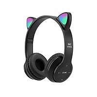 P47M Kedi Kulak Kablosuz Kulak �st� Bluetooth Kulakl�k