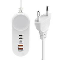 35 W �oklu �arj Adapt�r� (USB + Type C + Lightning)