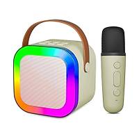 Kablosuz Mikrofonlu Karaoke Sound System Ta��nabilir M�zik Kutusu